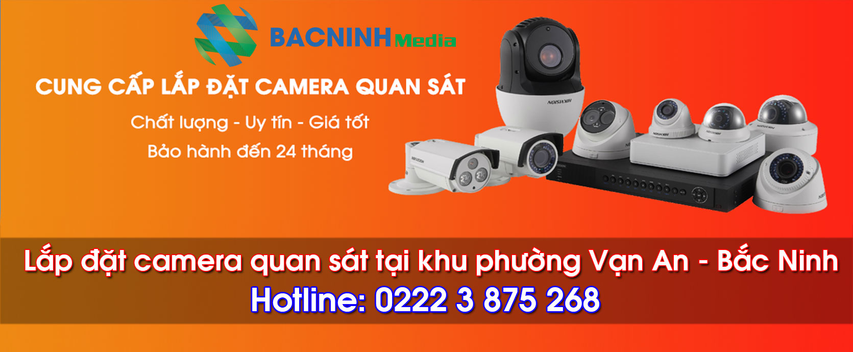 Lắp đặt camera quan sát tại phường Vạn An Bắc Ninh