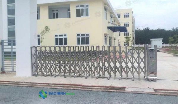 lắp đặt cổng xếp tự động tại bắc ninh